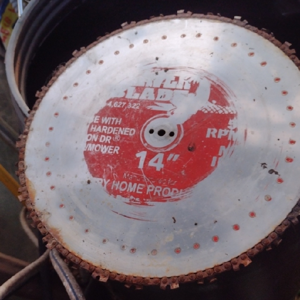 14-inch Red hardened Steel Chained Saw Blade